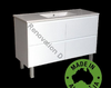 Infinity Tall 1200 mm White Vanity - ALL DRAWER - Optional Ceramic Top