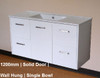 Evolution Tall Vanity 1200mm - White Polyurethane Evolution Tall Vanity 1200mm - White Polyurethane