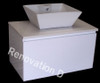 Infinity Short 750 mm White Wall Mount Vanity - Optional Stone Benchtop