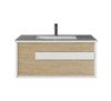 Blitz 900 mm Wall Mounted All Drawer Vanity - Optional Stone Bench &  Basin