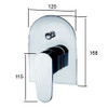 Brand New Round Oval Shower and Bath Mixer with Diverter