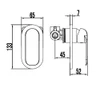 ikon KARA Wall Mixer Tap - Shower / Bath Chrome