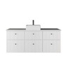 Sheffield V-Grooved Wall Mount 1500 mm Vanity  - Optional Stone Bench Top