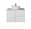 Evolution Twin Wall Hung Vanity 750 mm - Optional Stone Bench Top & Basin  Evolution Twin Wall Hung Vanity 750 mm - Optional Stone Bench Top & Basin