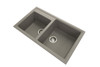Carysil QUARTZ Kitchen Sink - Drop In or Under Mount - Double Bowl 860 x 500