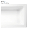 BWA Rectangular Alpha A Spa Bath Tub