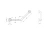 Linkware 135 Degree Handrail Grab Rail Linkware 135 Degree Handrail Grab Rail