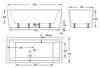 BWA 105 Freestanding Bath Tub 1500 & 1700mm BWA 105 Freestanding Bath Tub 1500 & 1700mm