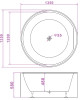 BWA Round Freestanding Bath Tub 1400mm & 1350mm BWA Round Freestanding Bath Tub 1400mm & 1350mm