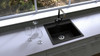 CarySil Waltz QUARTZ Kitchen Sink - Drop In or Under Mount - Single Bowl 560x510
