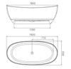 Normandy 8801 Solid Surface Stone Oval Freestanding Bathtub - 1630mm or 1800 Normandy 8801 Solid Surface Stone Oval Freestanding Bathtub - 1630mm or 1800