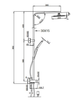 Black Square Twin Shower Combination Side Inlet