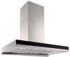 Dilusso BLACK GLASS BAFFLE FILTER Q SERIES RANGEHOOD - 900MM