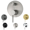 Ikon HALI Wall Diverter Mixer Tap - Shower / Bath - Chrome, Matt Black, Brushed Nickel, Brushed Gold, Gun Metal Grey