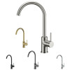 Ikon HALI Goose Neck Sink Mixer  Chrome, Matt Black, Brushed Nickel, Brushed Gold, Gun Metal Grey Ikon HALI Goose Neck Sink Mixer  Chrome, Matt Black, Brushed Nickel, Brushed Gold, Gun Metal Grey