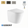 Zara 99 Wall Faced Pan With Geberit Inwall Sigma 8 Cistern - Rimless
