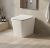 Normandy Square Rimless Wall Faced Pan with Inwall Cistern