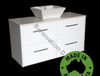 Normandy Evolution Drawer Only Vanity with Stone Top & Bench-top Basin - Size: 600 750 810 900 1000 1200 1500 & 1800mm
