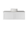 England Shaker Hampton Style 1200 mm Vanity with Stone Top & Bench-top Basin