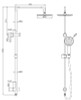 Nero Dolce Round Shower Combo Brushed Nickel ,Chrome , Matt Black, Gun Metal Grey, Brushed Champagne Gold Nero Dolce Round Shower Combo Brushed Nickel ,Chrome , Matt Black, Gun Metal Grey, Brushed Champagne Gold