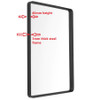 Matt Black Metal Framed Rectangular Mirror Matt Black Metal Framed Rectangular Mirror