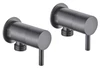 Lollypop Washing Machine Tap Set Gun Metal Grey