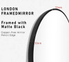 OTTI Metal Framed Round Mirror 1200X600 mm [Matt Black | Brushed Gold OTTI Metal Framed Round Mirror 1200X600 mm [Matt Black | Brushed Gold