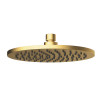 Normandy Brushed Gold Round Rain Shower Head 200mm, 250mm