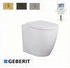 Seval Flat Rimless Wall Faced Pan with Geberit  Sigma Inwall Cistern K107N