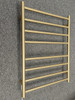 Brushed Gold Heated Towel Rail & Ladder  - Round Brushed Gold Heated Towel Rail & Ladder  - Round