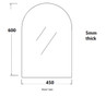 ARCHIE Pencil Edge Mirror 450x600, 600x900