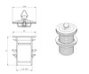 Plug And Waste For Basin 32mm x 70mm  without overflow --Chrome, Brushed Nickel, Brushed Gold, Matt Black  Plug And Waste For Basin 32mm x 70mm  without overflow --Chrome, Brushed Nickel, Brushed Gold, Matt Black