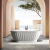 OTTI Kensington Gloss White Freestanding Bath Tub 1500 1700 OTTI Kensington Gloss White Freestanding Bath Tub 1500 1700