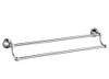 Clasico Double Towel Rail 800mm Chrome ,Matt Black , Brushed Gold ,Brushed Nickel
