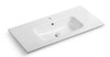 Taurus Ceramic Vanity Top Gloss White Taurus Ceramic Vanity Top Gloss White