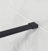 NC-001 Framed Walk Shower Screen with Black aluminum frame