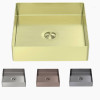Square 400MM Stainless Steel Basin Brushed Nickel, Brushed Champagne Gold ,Brushed Bronze, Graphite Square 400MM Stainless Steel Basin Brushed Nickel, Brushed Champagne Gold ,Brushed Bronze, Graphite