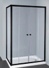 Semi Frameless Double Sliding Door Shower Screen Black  Wall to wall OR L shape Semi Frameless Double Sliding Door Shower Screen Black  Wall to wall OR L shape