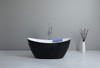Evie FreeStanding Bathtub Matt Black and Matt White 1500mm or 1700 Evie FreeStanding Bathtub Matt Black and Matt White 1500mm or 1700
