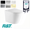 Berlin 66 Wall Hung Pan With R&T Inwall Cistern - Rimless Tornado