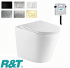 Berlin 99 Wall Faced Pan with R&T Inwall Cistern - Rimless Tornado