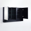 Fremantle Shaving Cabinet with under shelf Matt Black  Fremantle Shaving Cabinet with under shelf Matt Black