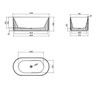 Georg Freestanding Bath  1500mm or 1700mm Georg Freestanding Bath  1500mm or 1700mm