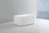 Ceto Bari Groove Fluted Back To Wall FreeStanding Bath