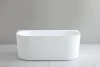 Ceto Bari Groove Fluted Back To Wall FreeStanding Bath