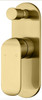 ikon Kara Wall Diverter Mixer Tap - Shower / Bath - Brushed Gold