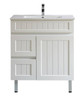 Poseidon 750mm Acacia PVC Shaker Floor Standing Cabinet Vanity 