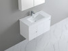 PVC Narrow Vanity 900mm With Ceramic Top - Wall Mount PVC Narrow Vanity 900mm With Ceramic Top - Wall Mount