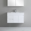 PVC Narrow Vanity 900mm With Ceramic Top - Wall Mount PVC Narrow Vanity 900mm With Ceramic Top - Wall Mount
