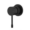 IKON Linie Fluted Matt Black Shower Wall Mixer